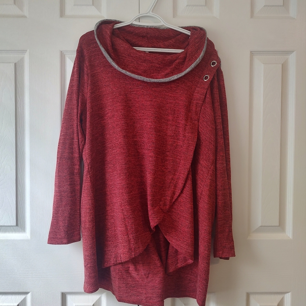 XL NY Collection Long Sleeve Short